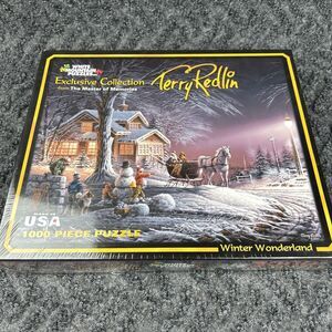 White Mountain Jigsaw Puzzle Terry Redlin Winter Wonderland 1000 Piece 5175